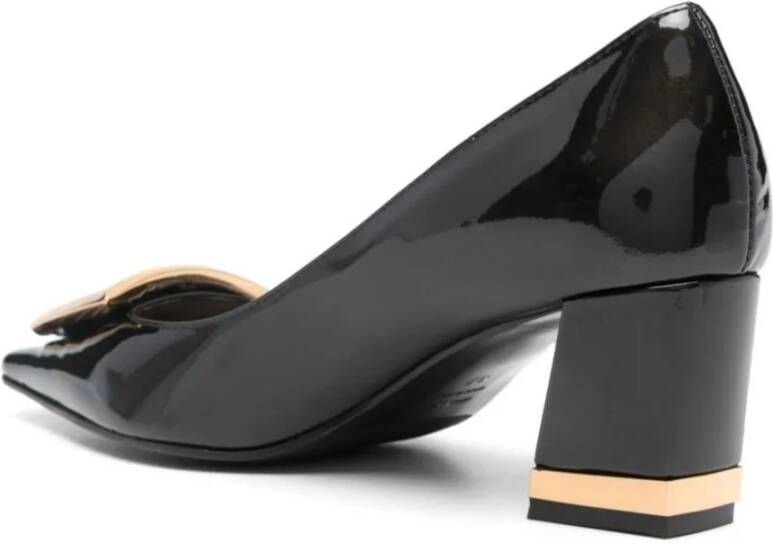 Roberto Festa Zwarte Bricis pumps met blokhak Black Dames