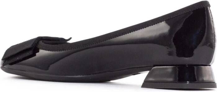 Roberto Festa Zwarte Lakleren Ballerina Schoenen Black Dames