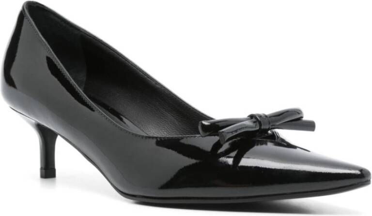 Roberto Festa Zwarte Lakleren Kitten Hak Pumps Black Dames