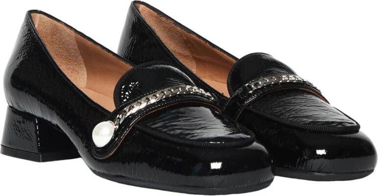 Roberto Festa Zwarte lakleren mocassin Black Dames