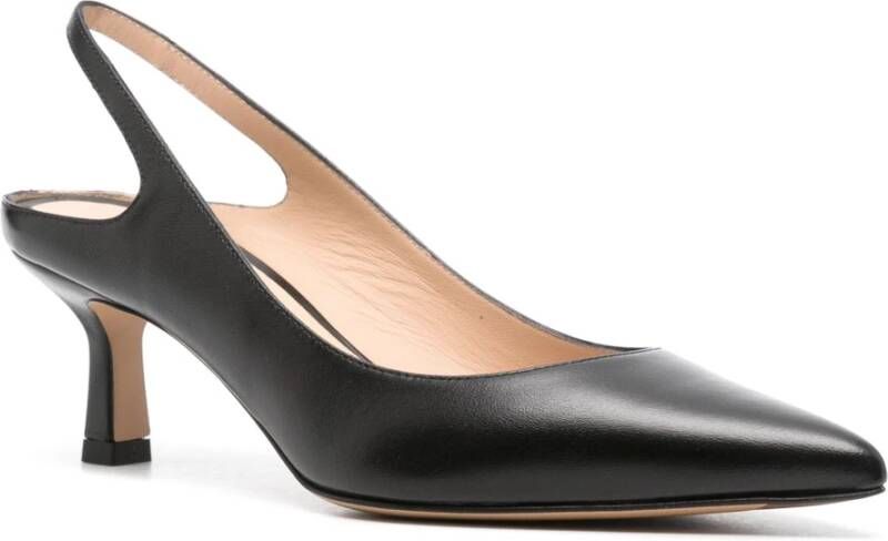 Roberto Festa Zwarte Leren Pumps Black Dames