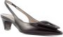 Roberto Festa Zwarte leren slingback hakken met detail Black Dames - Thumbnail 2