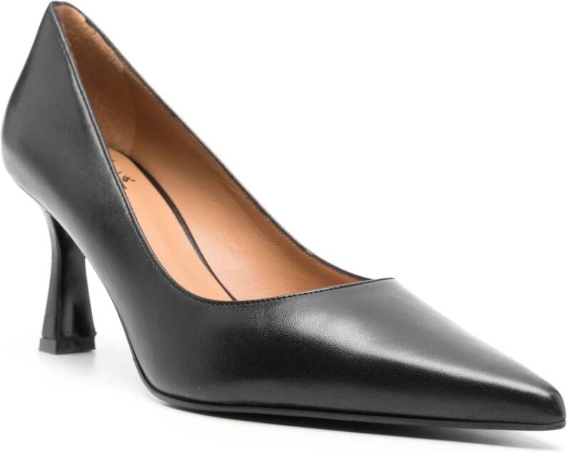 Roberto Festa Zwarte Nappa Leren Pumps Black Dames