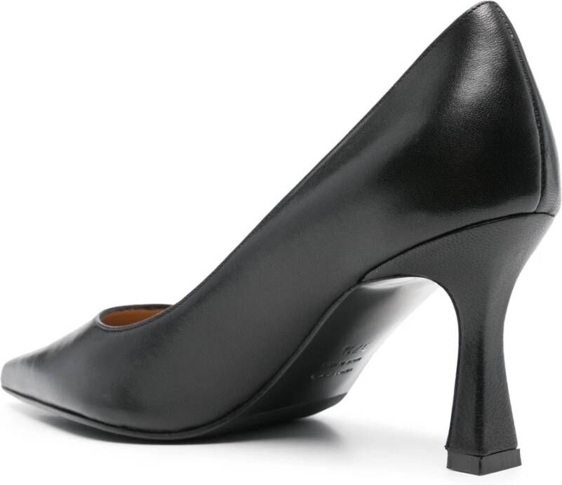 Roberto Festa Zwarte Nappa Leren Pumps Black Dames