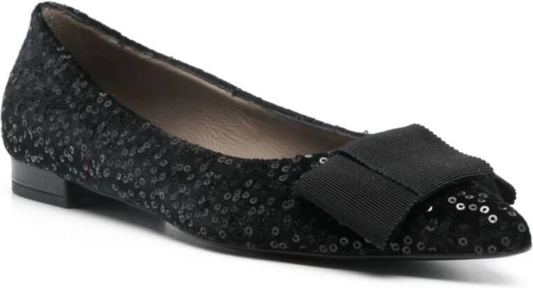 Roberto Festa Zwarte Paillet Ballet Flats Black Dames