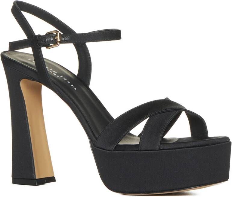 Roberto Festa Zwarte Sandalen Elegante Stijl Black Dames