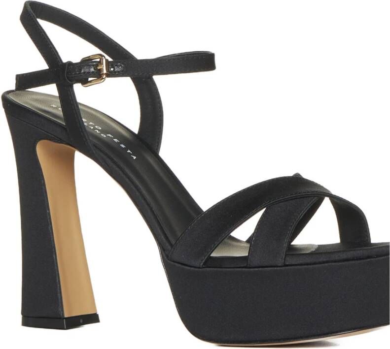 Roberto Festa Zwarte Sandalen Elegante Stijl Black Dames