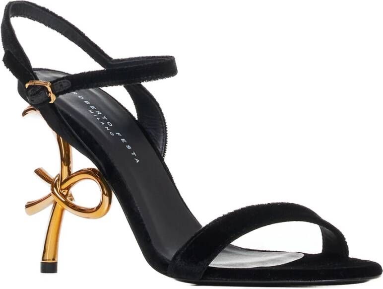 Roberto Festa Zwarte Sandalen met Femy 100 Stijl Black Dames