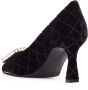 Roberto Festa Zwarte Velvet Lilly Pumps met Edelstenen Black Dames - Thumbnail 3