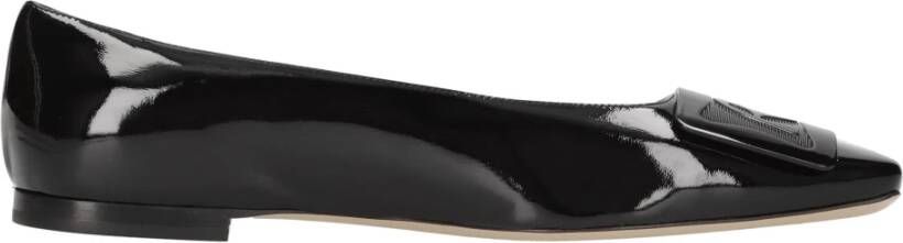 Rochas Platte schoenen Zwart Black Dames