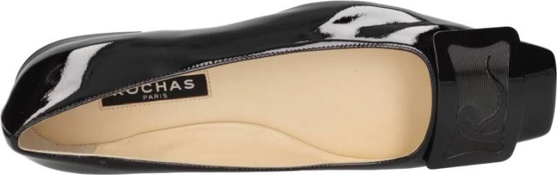 Rochas Platte schoenen Zwart Black Dames