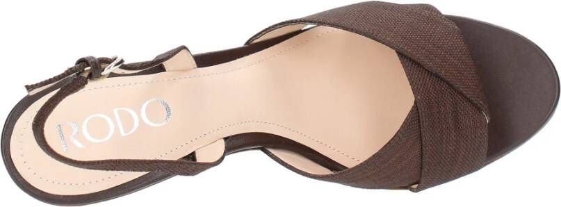 Rodo Sandalen Bruin Brown Dames