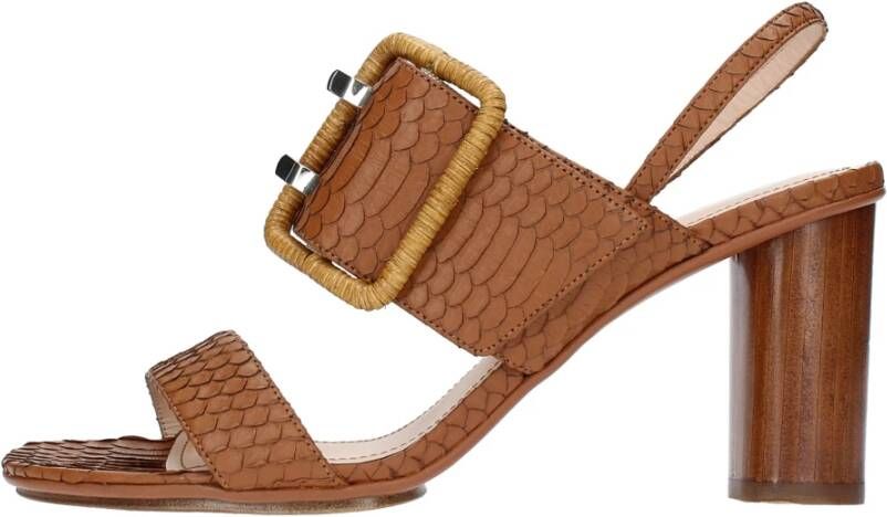 Rodo Sandalen Bruin Brown Dames