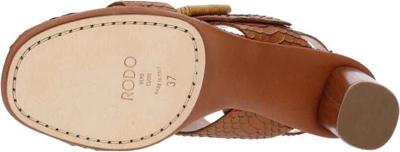 Rodo Sandalen Bruin Brown Dames