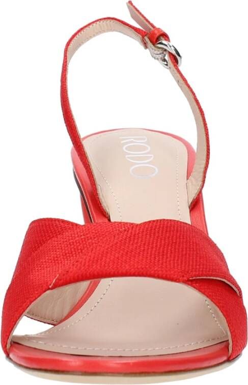 Rodo Sandalen Rood Red Dames