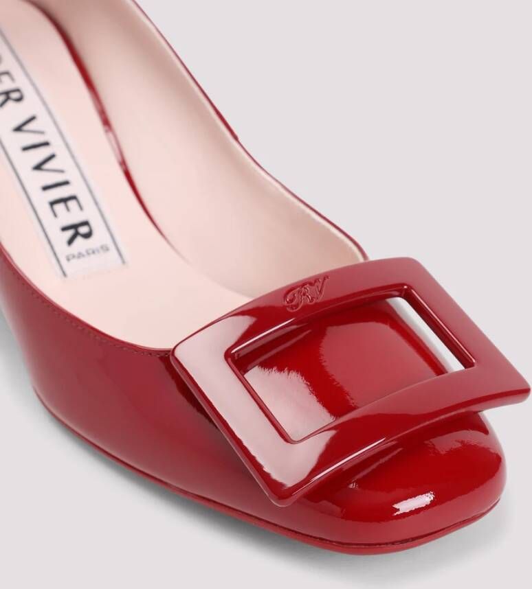 Roger Vivier Gelakte enkelband in donkerrood Red Dames