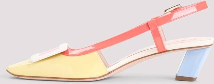 Roger Vivier Gelakte gesp slingback hakken Multicolor Dames