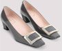 Roger Vivier Grijze Kalfsleren Vierkante Neus Pumps Black Dames - Thumbnail 3