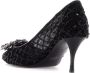 Roger Vivier Kristalbloem Mesh Pumps Black Dames - Thumbnail 3