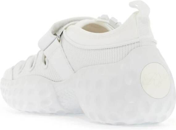 Roger Vivier Kristallen Gesp Trekking Sneakers White Dames