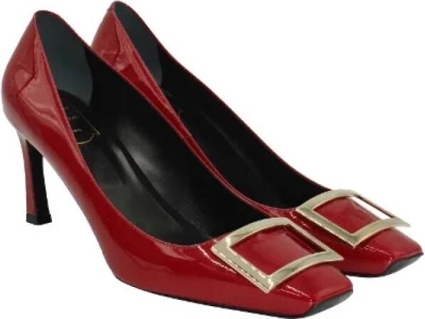 Roger Vivier Leather heels Red Dames