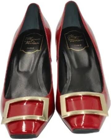 Roger Vivier Leather heels Red Dames