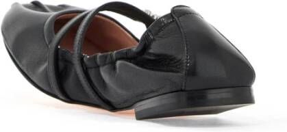 Roger Vivier Leren ballerina's met kristallen gesp Black Dames