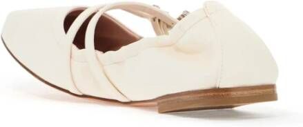 Roger Vivier Leren ballerina's met kristallen gesp White Dames