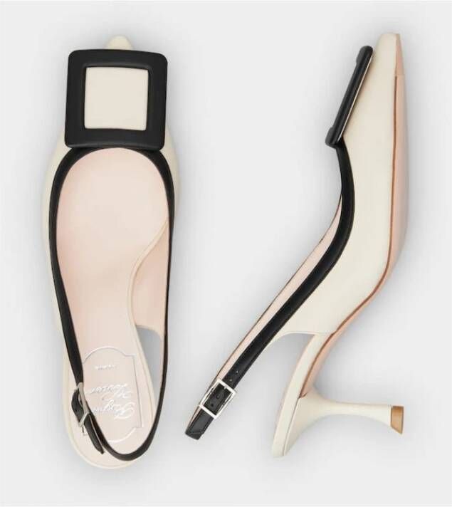 Roger Vivier Stad Slingback White Dames