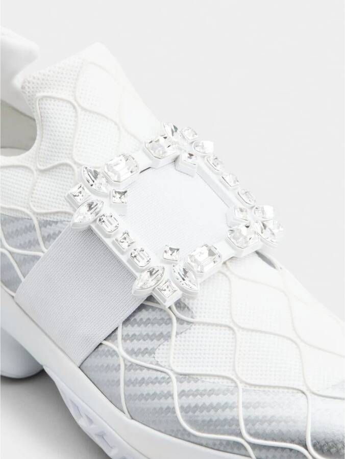 Roger Vivier Strass Sneaker Verhoog Je Stijl White Dames