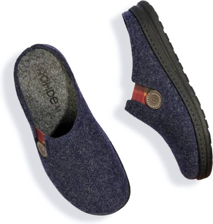 Rohde Blauwe Heren Pantoffels Stijlvol en Comfortabel Blue Heren