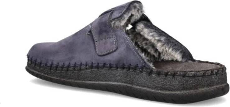 Rohde Blauwe Heren Pantoffels Warm en Slipbestendig Blue Heren