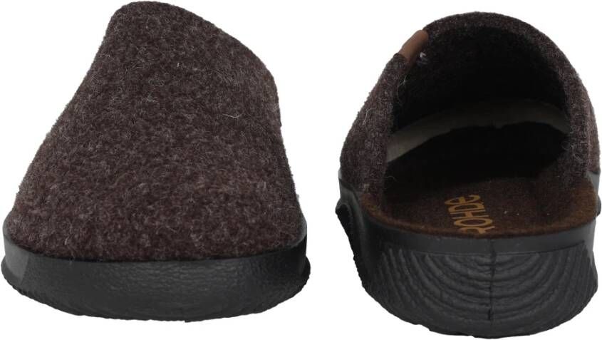 Rohde Bruine heren pantoffels Comfortabel & Warm Brown Heren