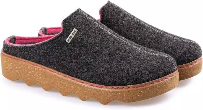 Rohde Donkergrijze binnenslipper voor dames Gray Dames