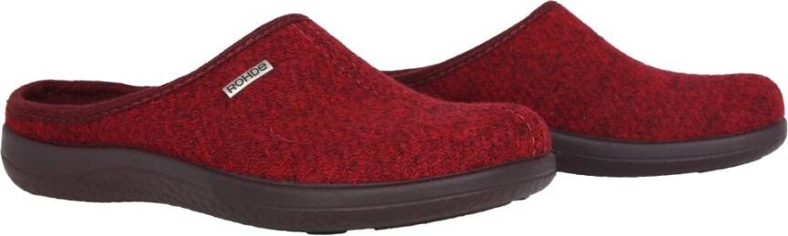 Rohde Gezellige Rode Pantoffels Red Dames