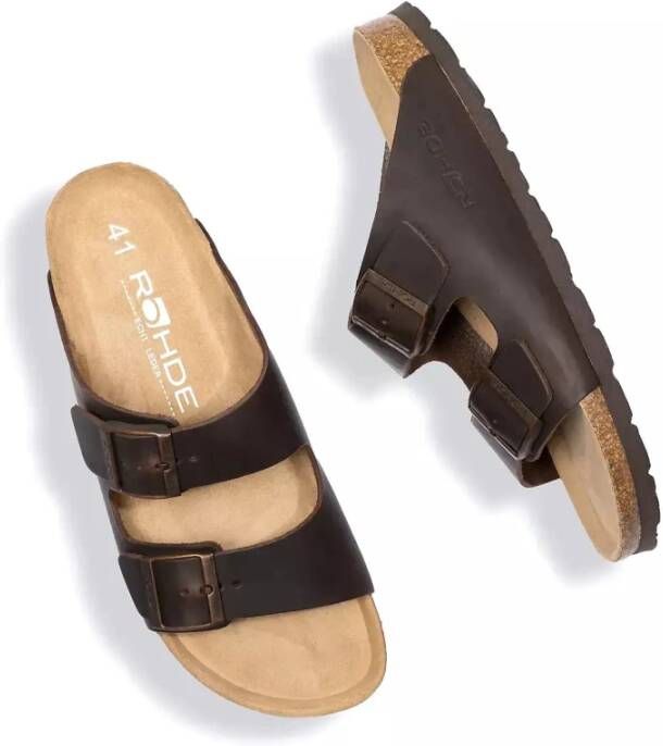 Rohde Memory footbed men's sandal brown Heren