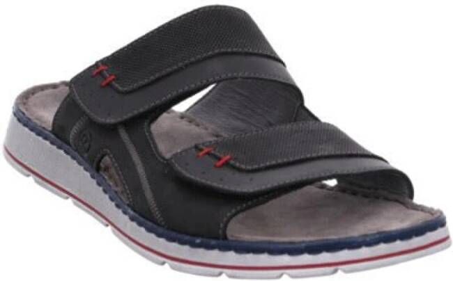 Rohde Memory Footbed Sandal Zwart Black Heren