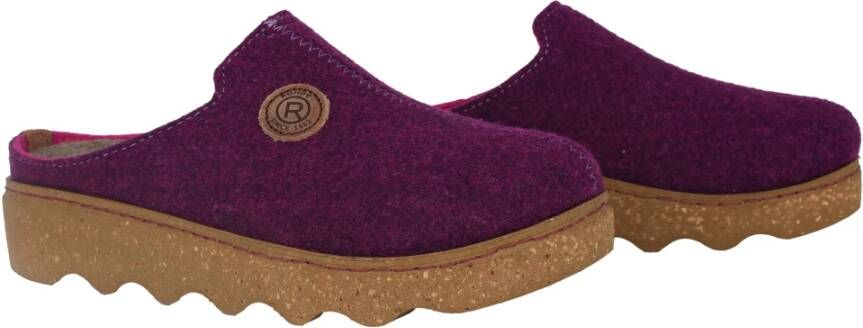 Rohde Paarse Dames Huisslipper Warm Gevoerd Purple Dames