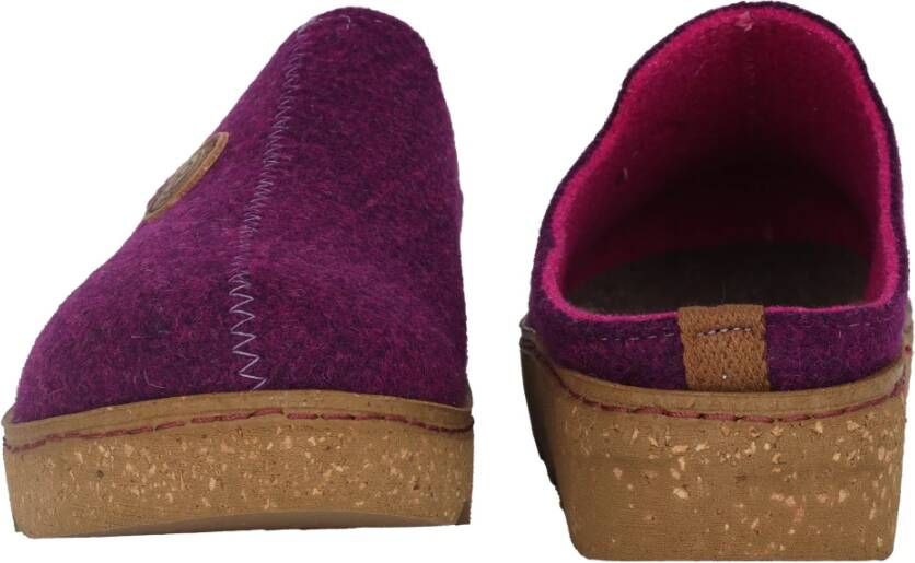 Rohde Paarse Dames Huisslipper Warm Gevoerd Purple Dames