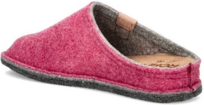 Rohde Roze vilt thuisslippers voor vrouwen Pink Dames