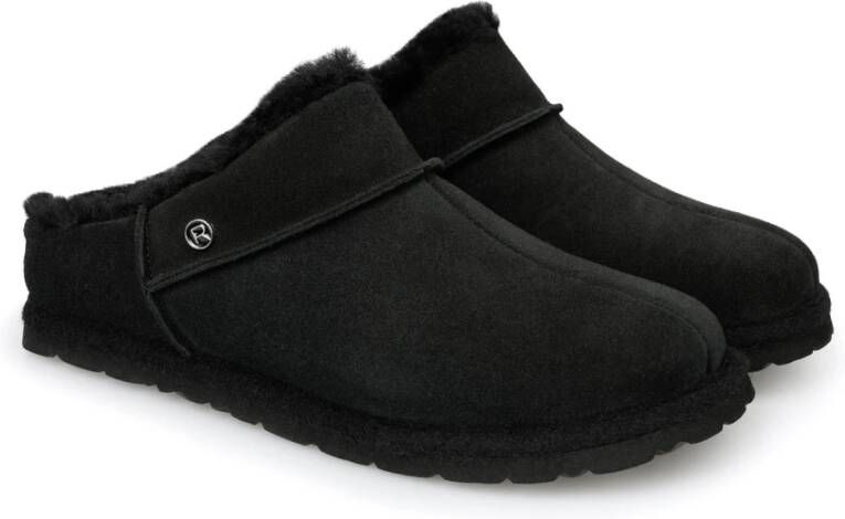 Rohde Warme binnenslippers Zwart Black Dames