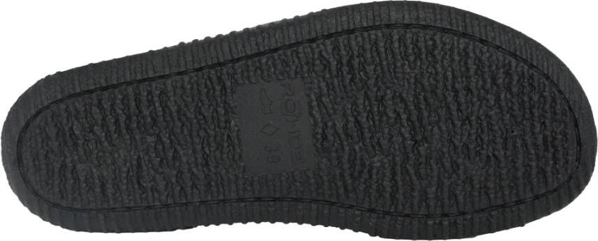 Rohde Warme heren pantoffels Zwart Black Heren