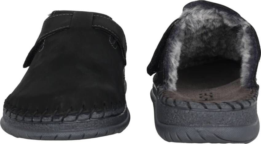 Rohde Zwarte herenhuisslippers voor thuis Black Heren