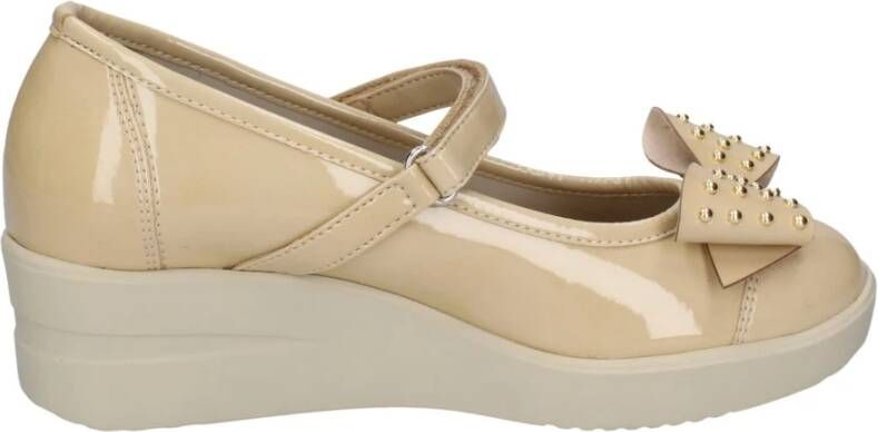 Rucoline Ballet Flats in Lakleer Beige Dames