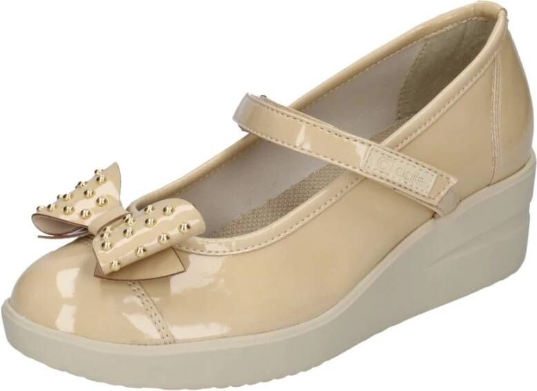 Rucoline Ballet Flats in Lakleer Beige Dames