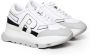 Rucoline Sportieve AKI Sneakers Wit Zwart Rubber White Dames - Thumbnail 2