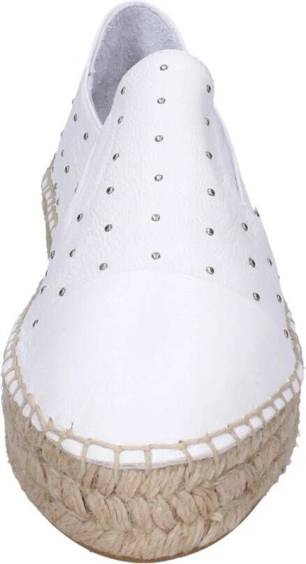 Rucoline Studded Leren Loafers voor Vrouwen White Dames