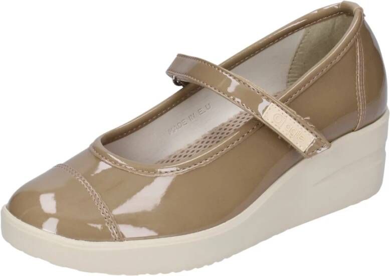 Rucoline Ultra Ballet Flats in Lakleer Beige Dames