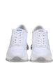 Rucoline Witte Gouden Leren Sneakers Vetersluiting White Dames - Thumbnail 2