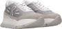 Rucoline Witte Grijze Sneakers Mesh Suède Platform White Dames - Thumbnail 2